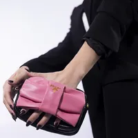 Prada Nappa Fiocco Bow Crossbody Clutch  - imagem 8