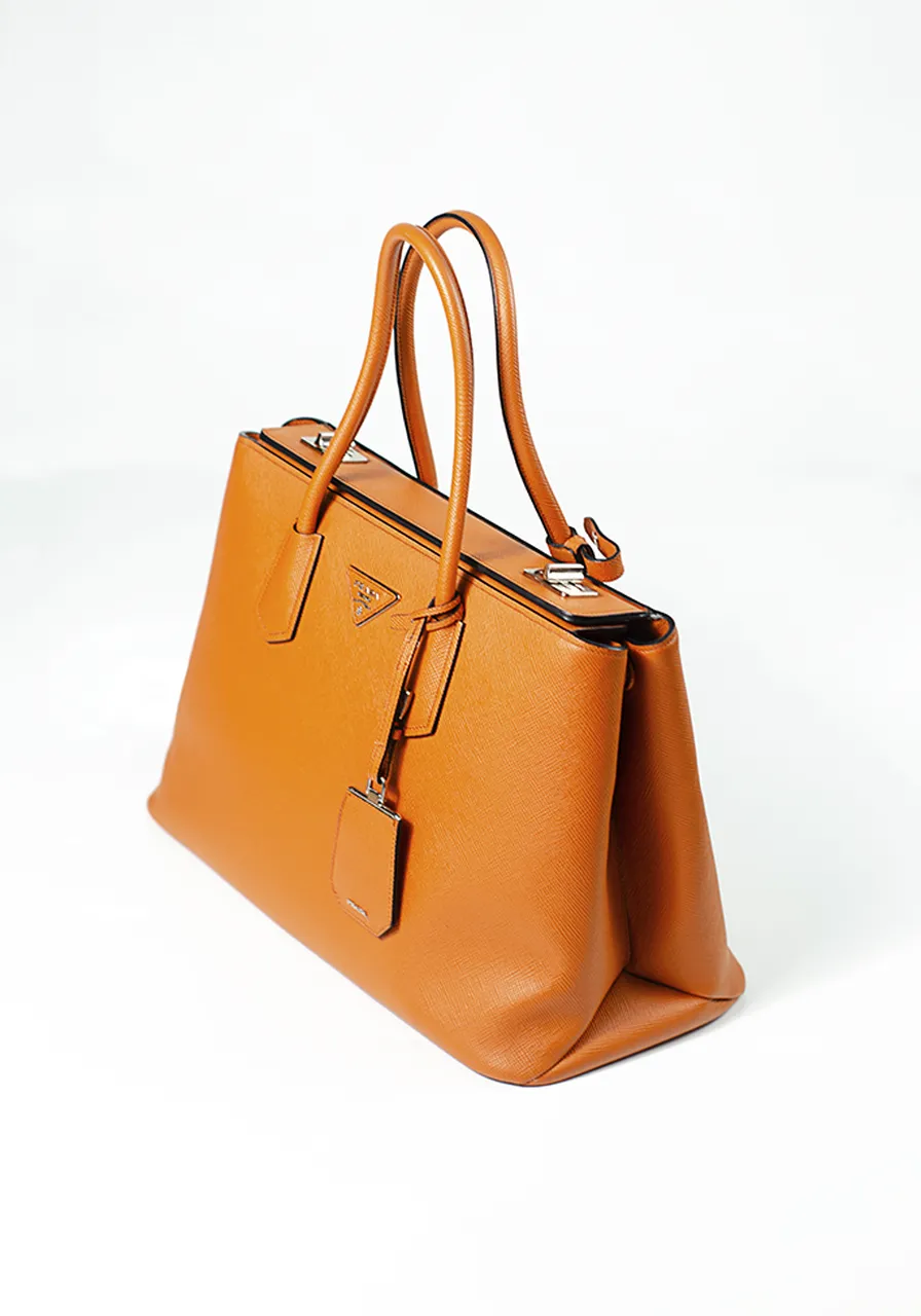 Prada Saffiano Cuir Twin Tote