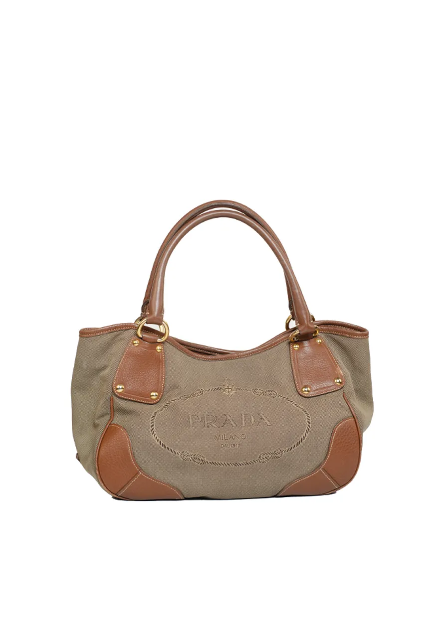 Prada Jacquard Logo Bag 