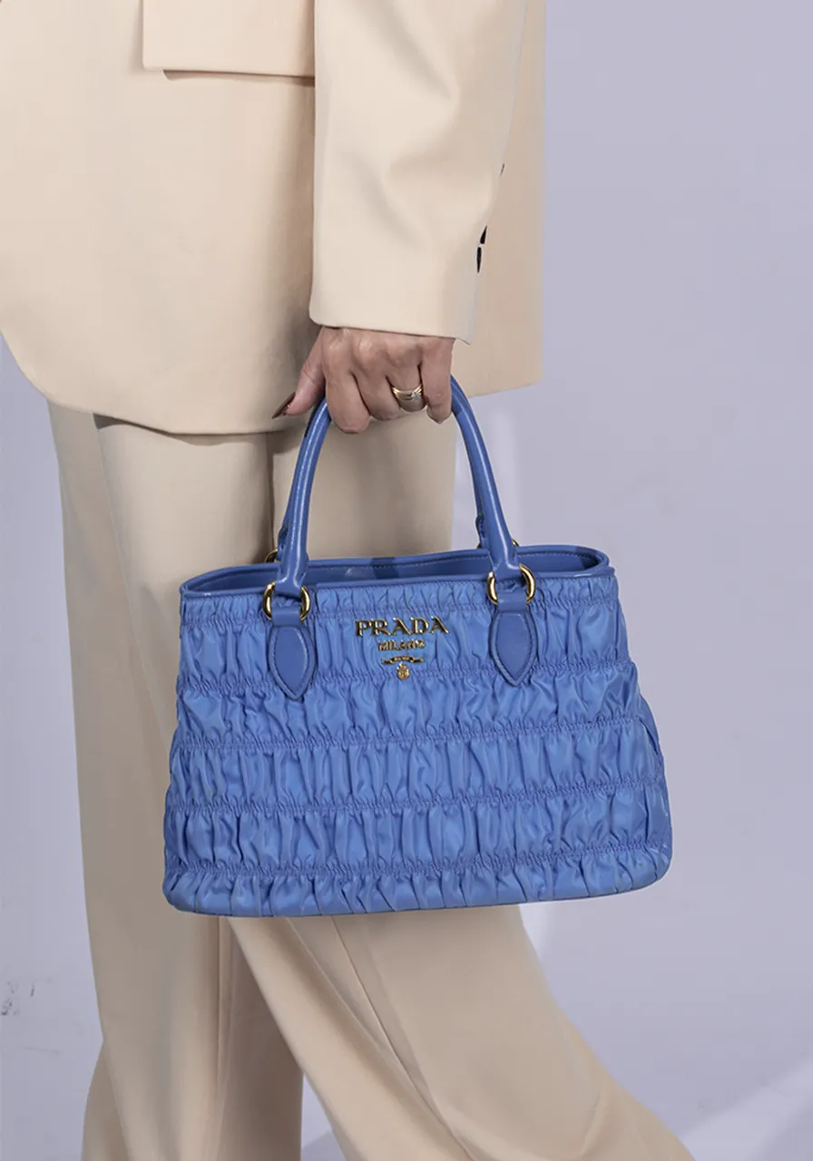 Prada Ladies Tessuto Gaufre 