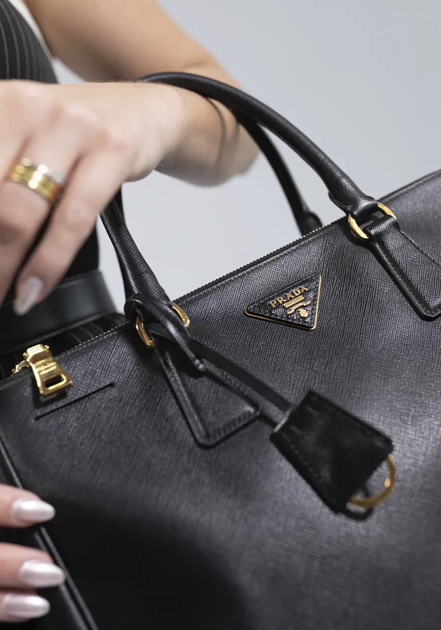 Prada Medium Saffiano Lux Galleria Satchel