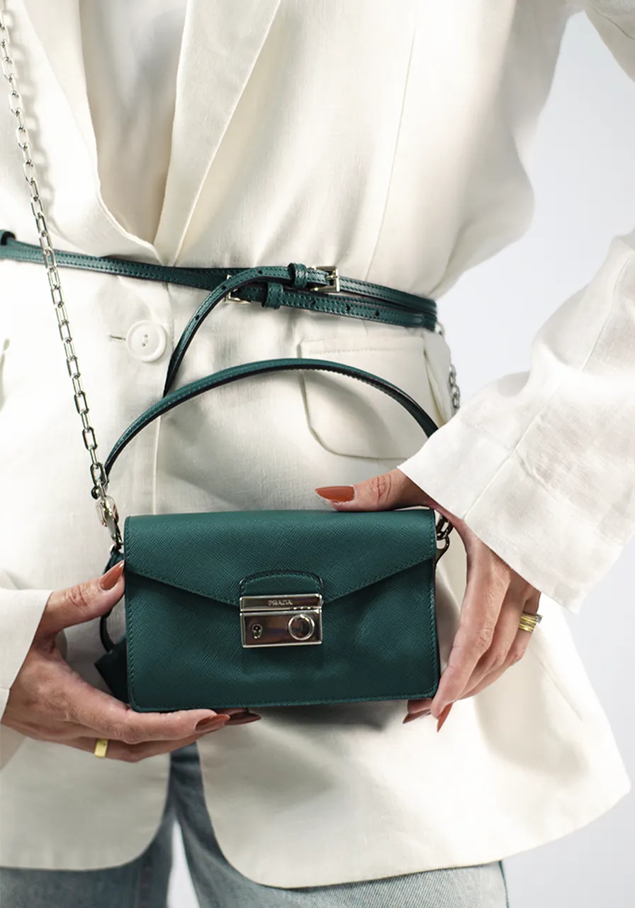 Prada Mini Sound Saffiano