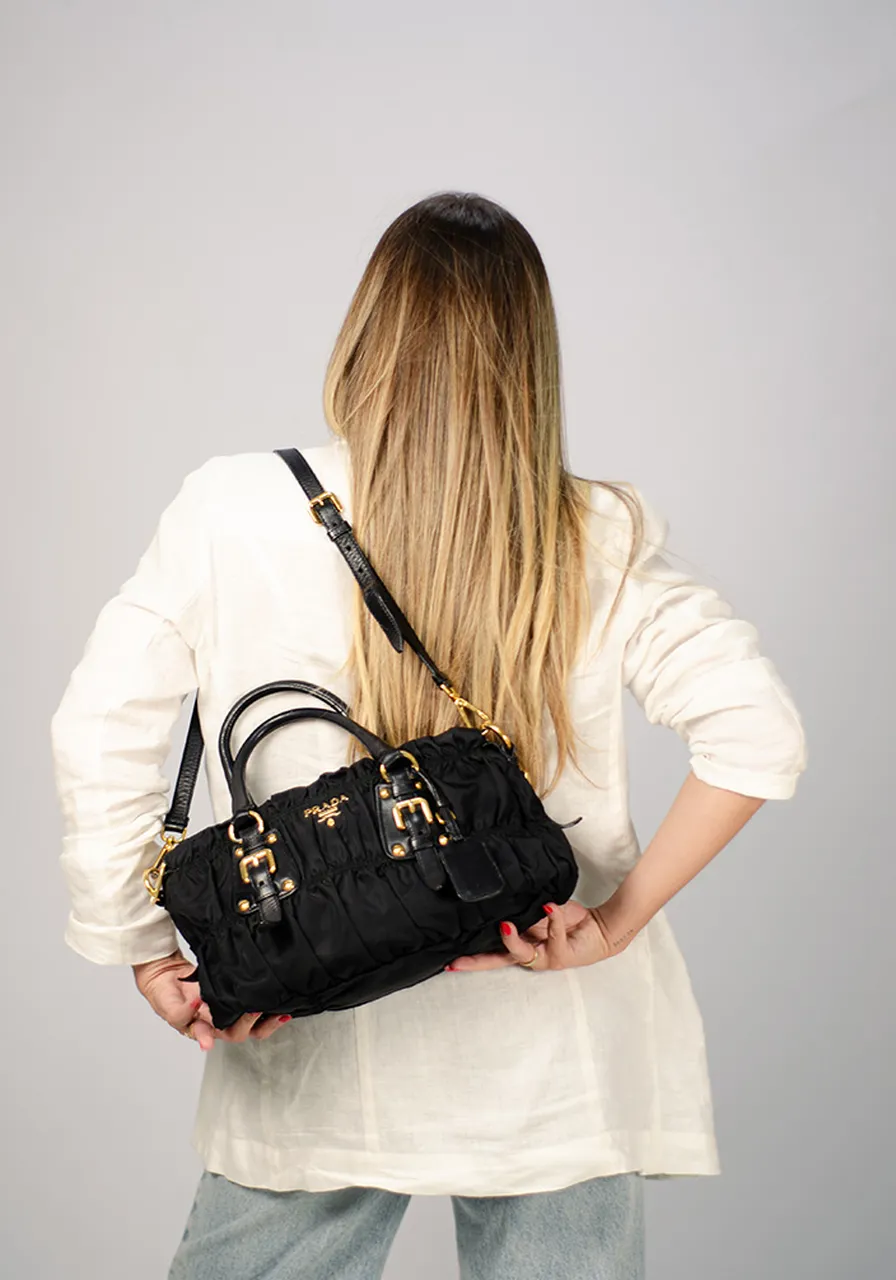 Prada Tessuto Gaufre Satchel