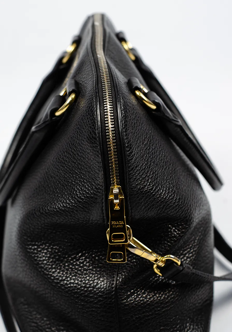 Prada Promenade Leather Handbag 