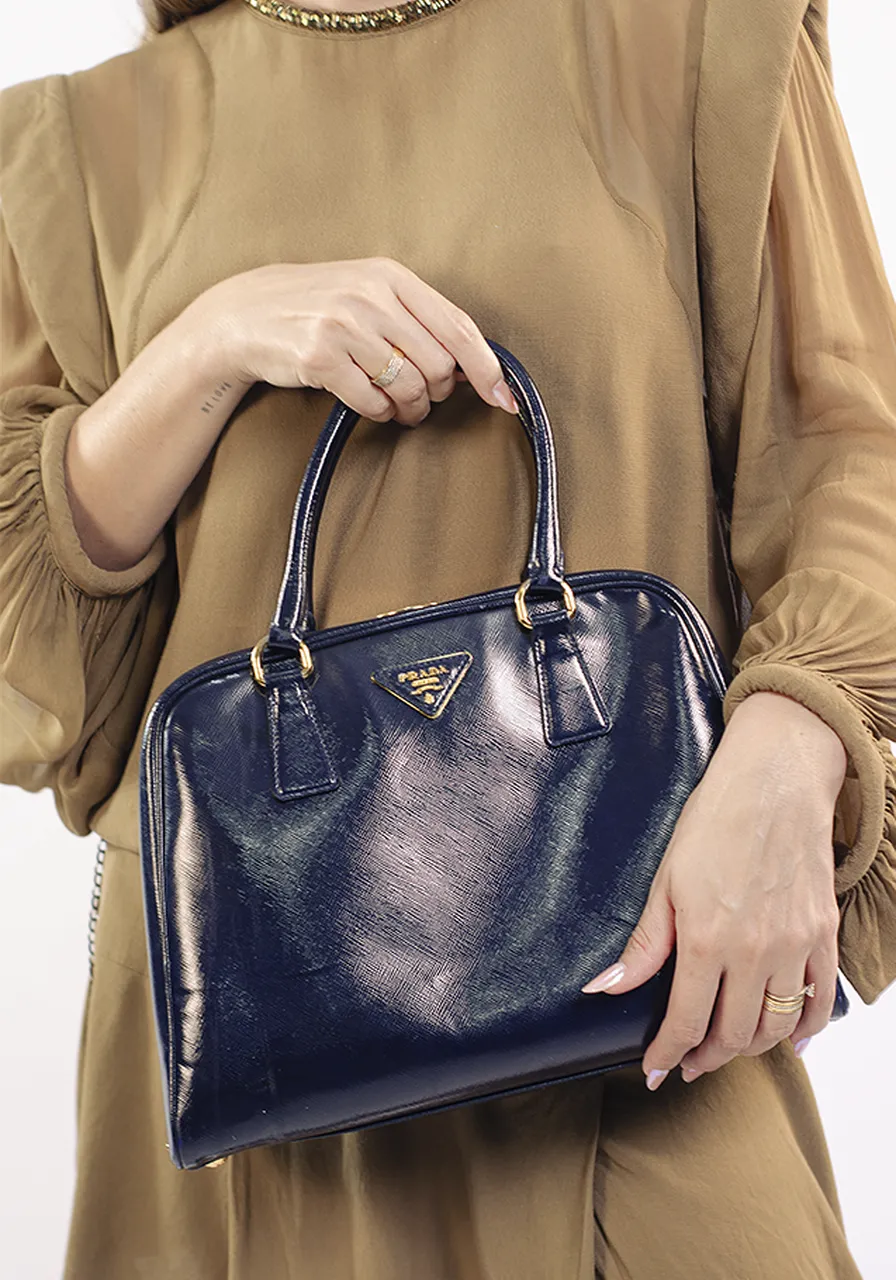 Prada Pyramid Saffiano Verniz 