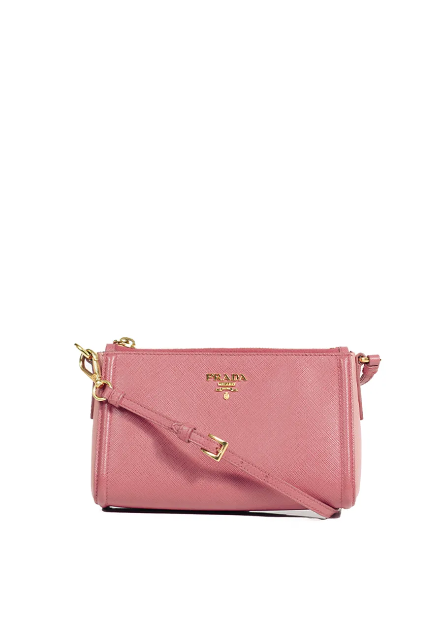 Prada Saffiano Mini Bicolor Shoulder Bag 