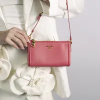 Prada Saffiano Mini Bicolor Shoulder Bag  - imagem 2