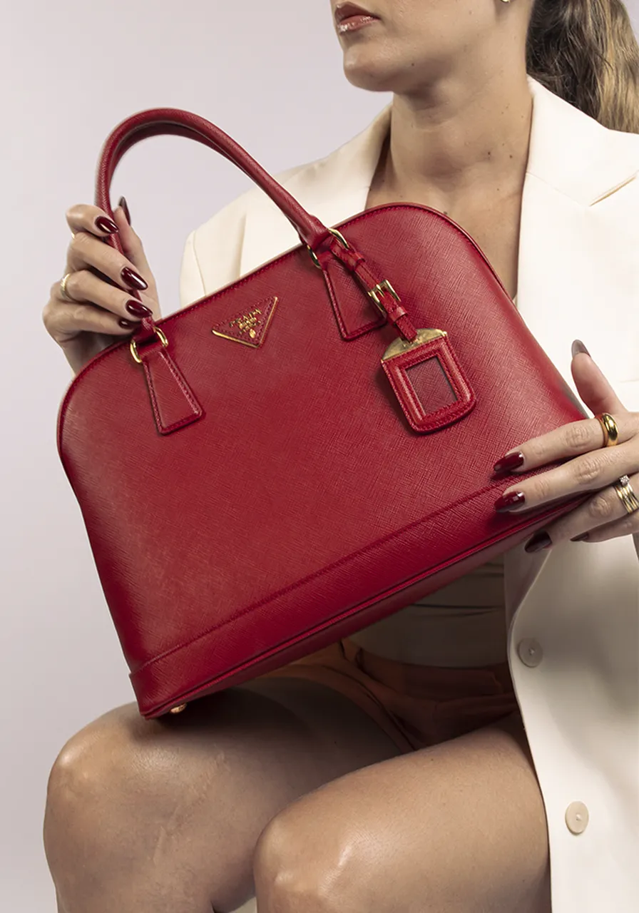Prada Saffiano Satchel Bag 