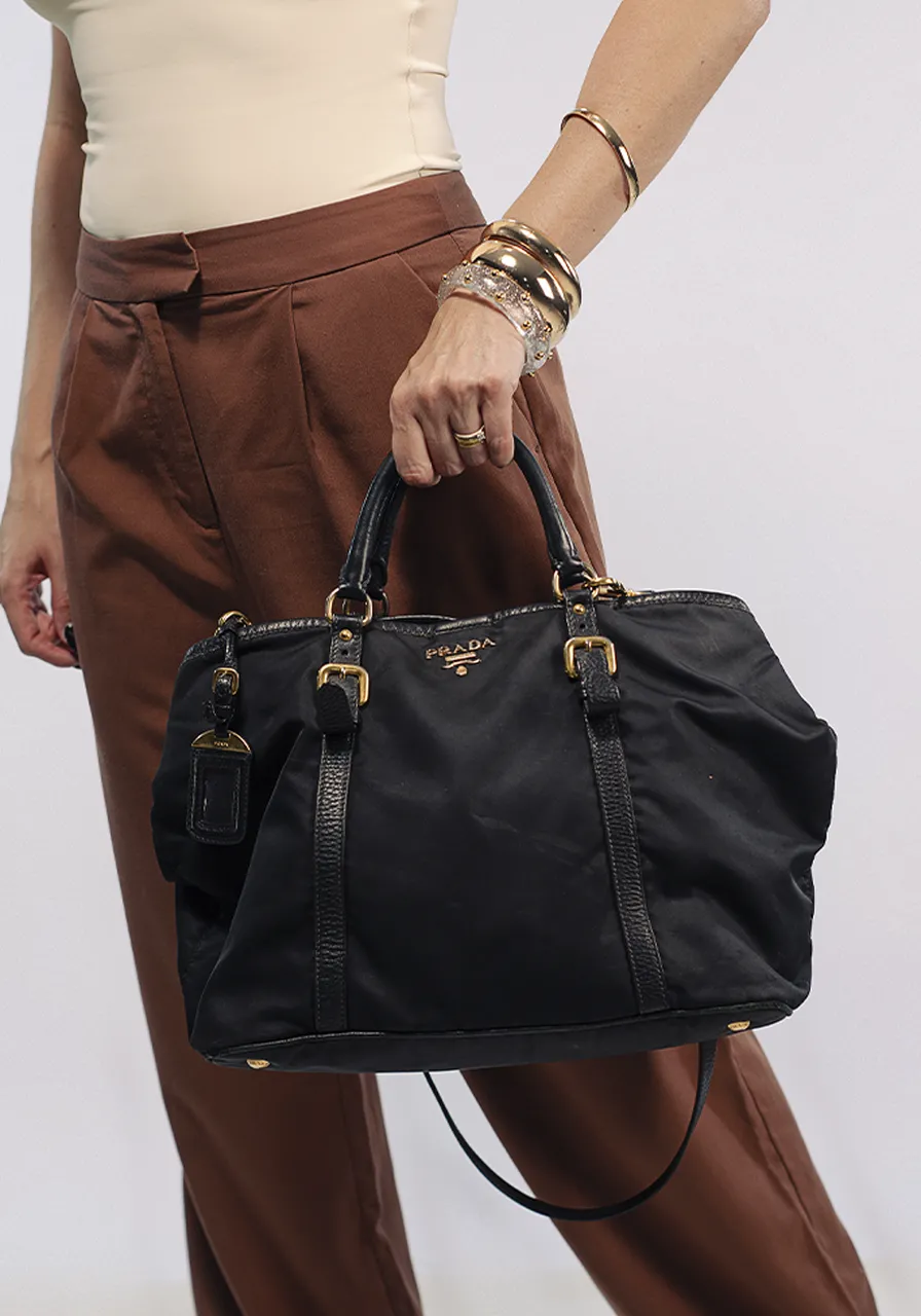 Prada Tessuto Satchel Bag
