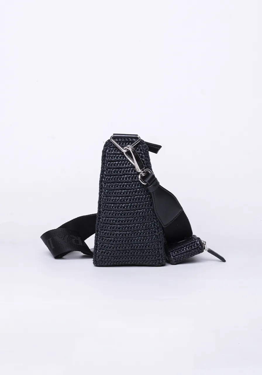 Prada Triangle Raffia 