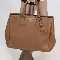 Prada Vitello Daino Open Tote  - imagem 3