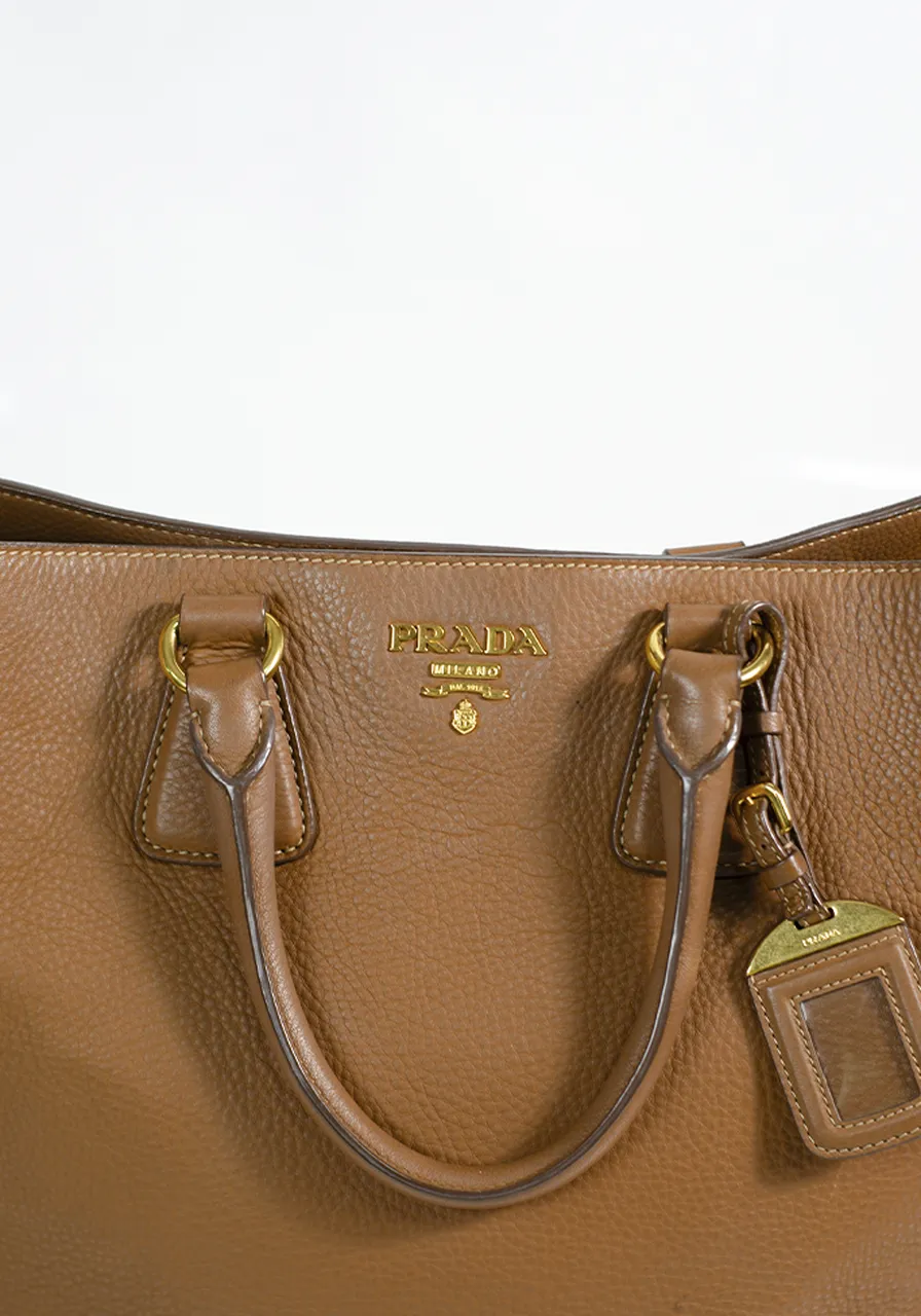Prada Vitello Daino Open Tote 