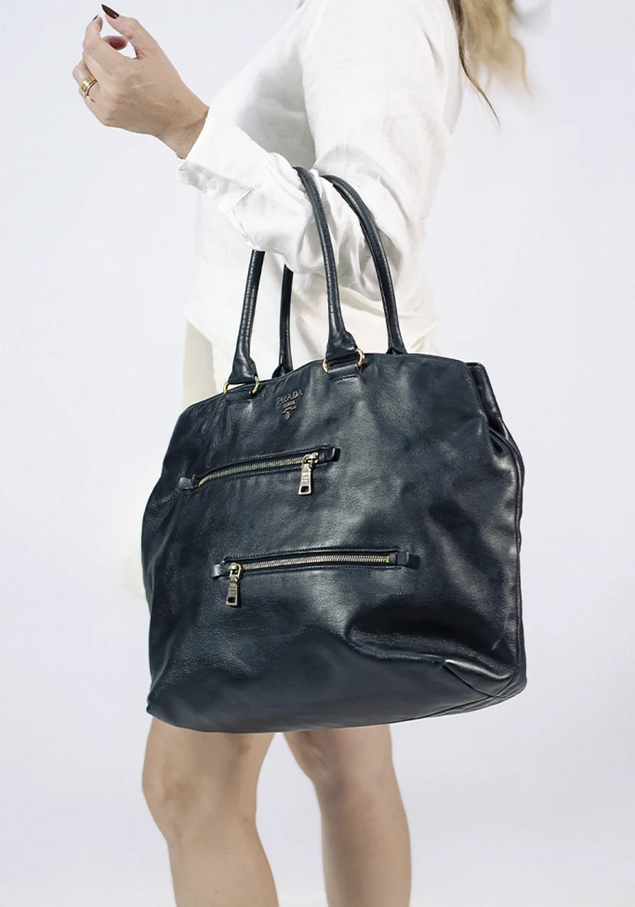 Prada Vitello Daino Tote 