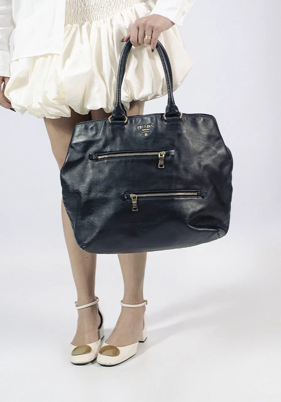 Prada Vitello Daino Tote 