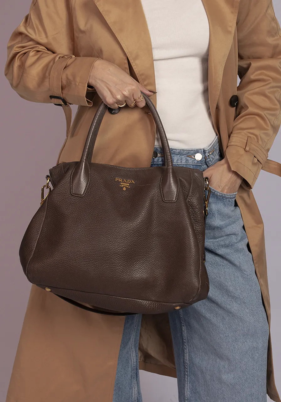 Prada Vitello Daino Tote 