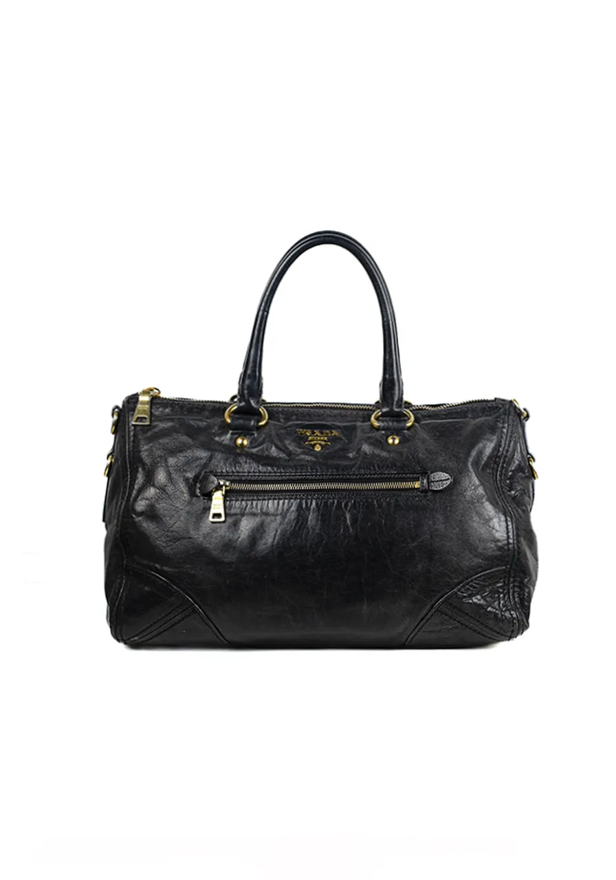 Prada Vitello Shine Front ZIP