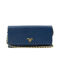 Prada Blue Saffiano Wallet  - imagem 1