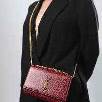 Saint Laurent Small Kate Leopard - imagem 7