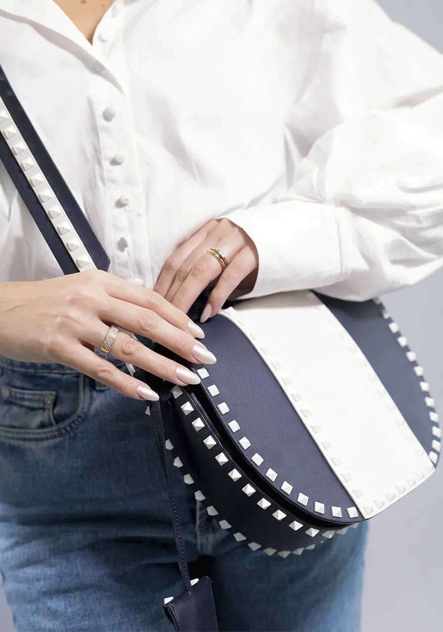 Valentino Garavani Rockstud Saddle Bag