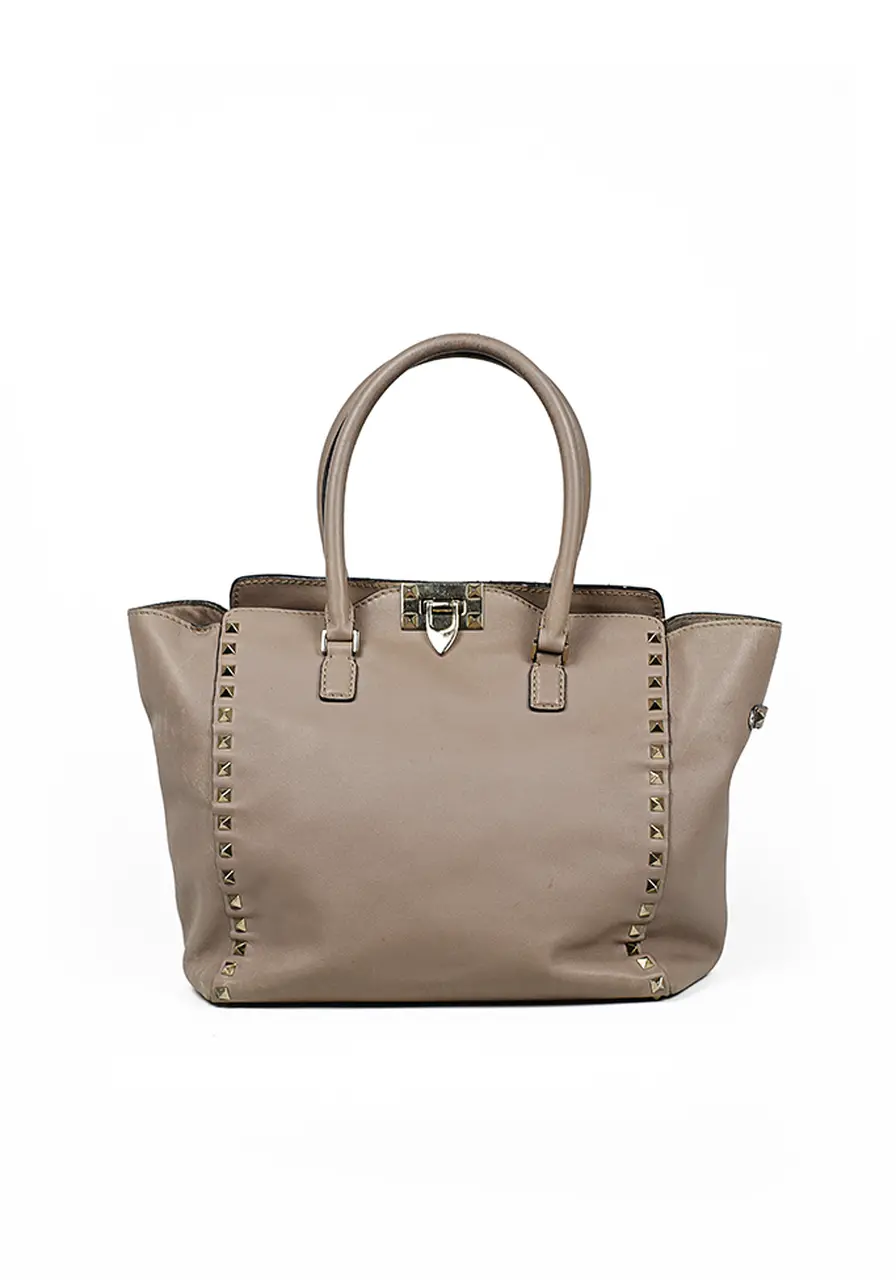 Valentino Small Rockstud Tote 