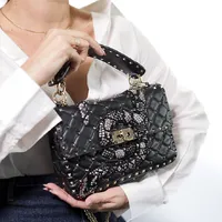 Valentino Spike Medium Snake - imagem 2