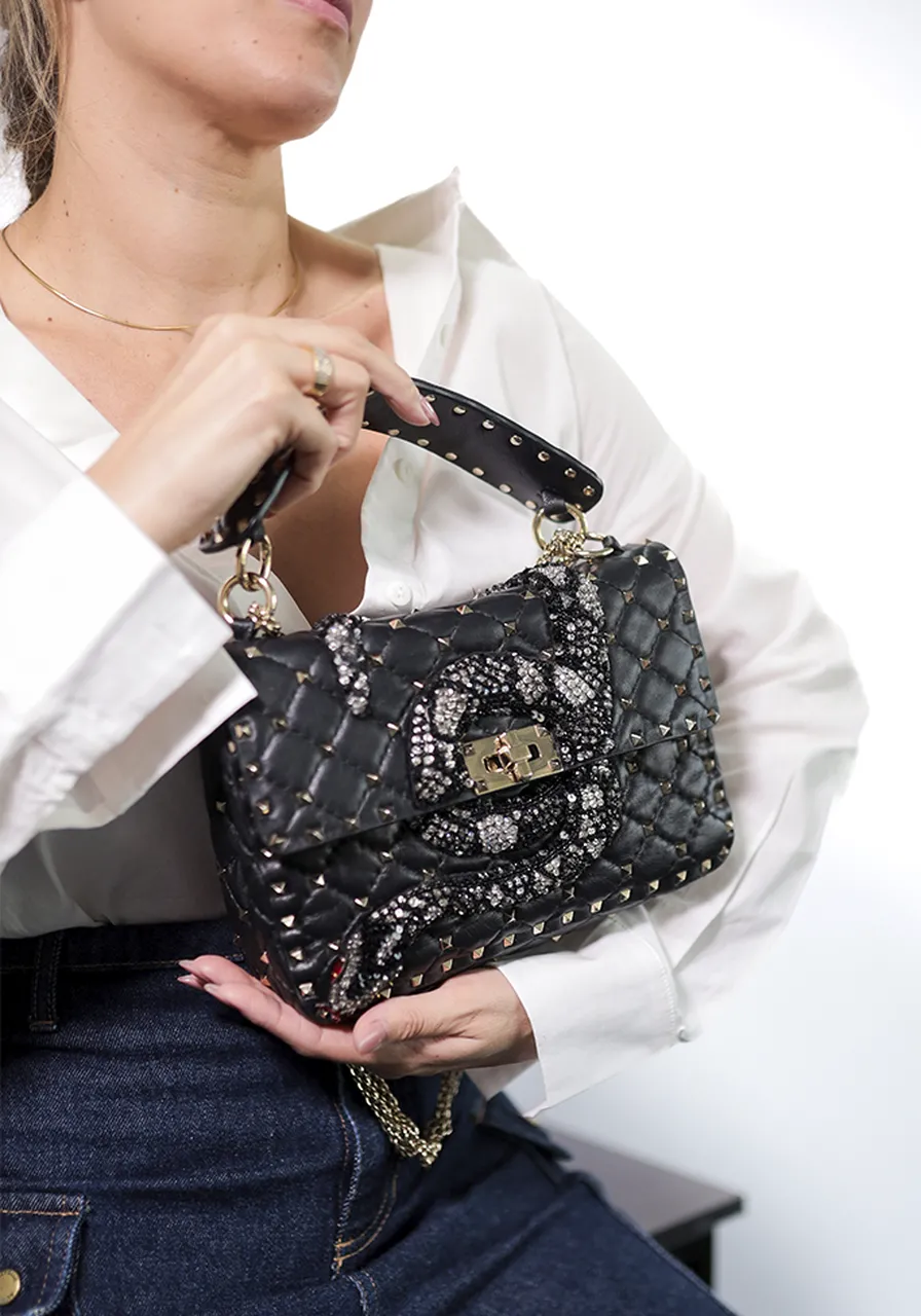 Valentino Spike Medium Snake