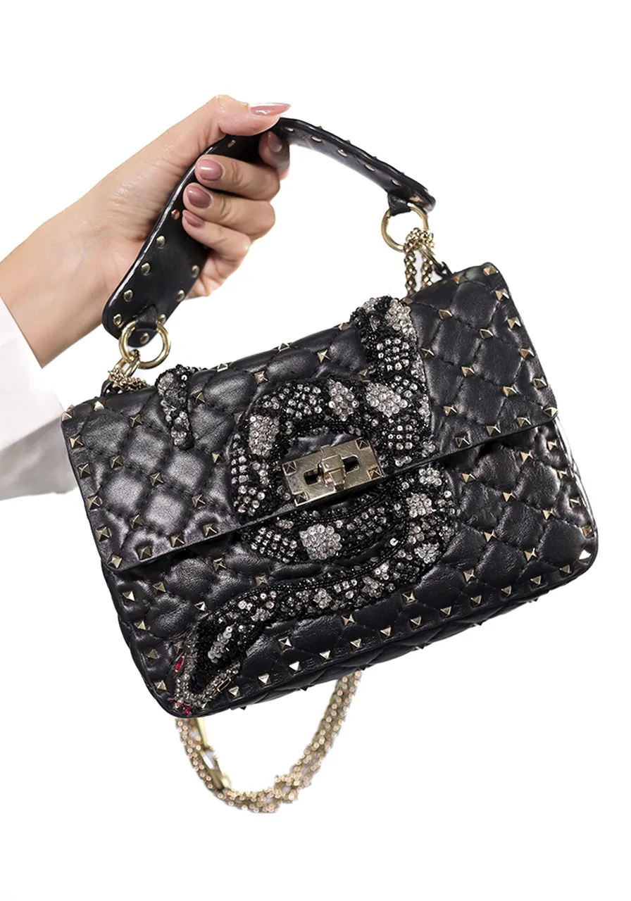 Valentino Spike Medium Snake