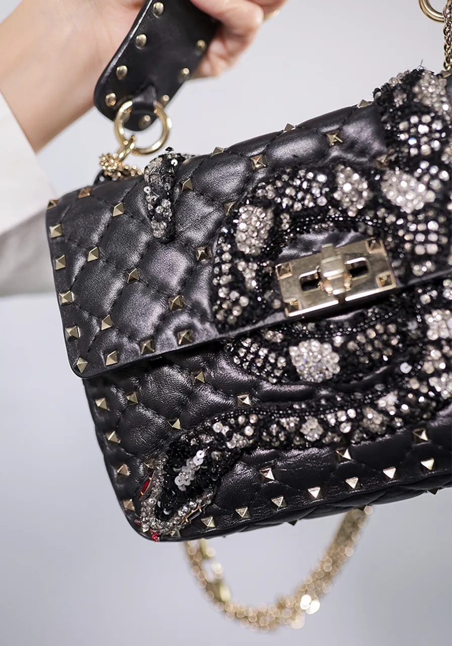 Valentino Spike Medium Snake