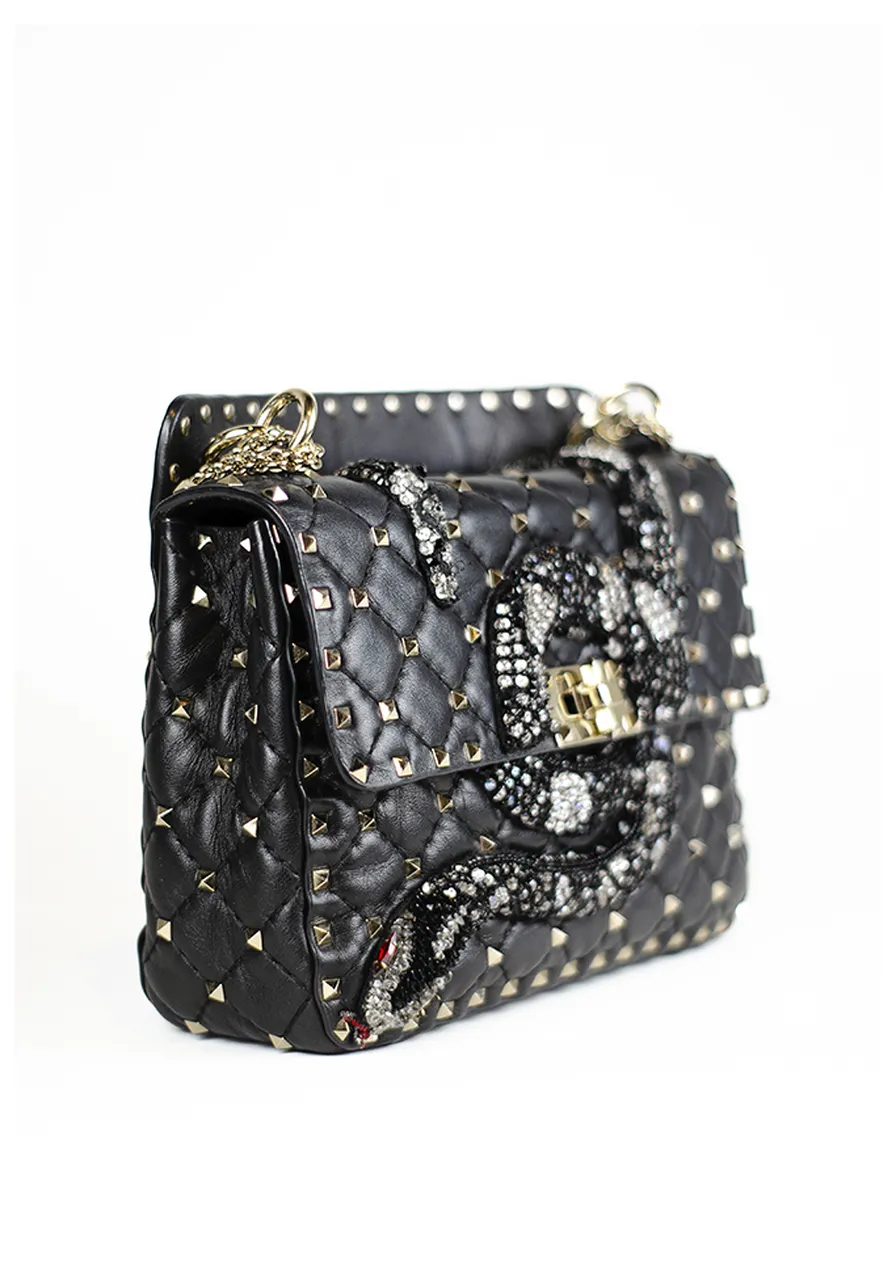 Valentino Spike Medium Snake