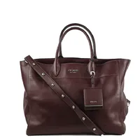 Prada Vittelo Lux Tote Vinho - imagem 1