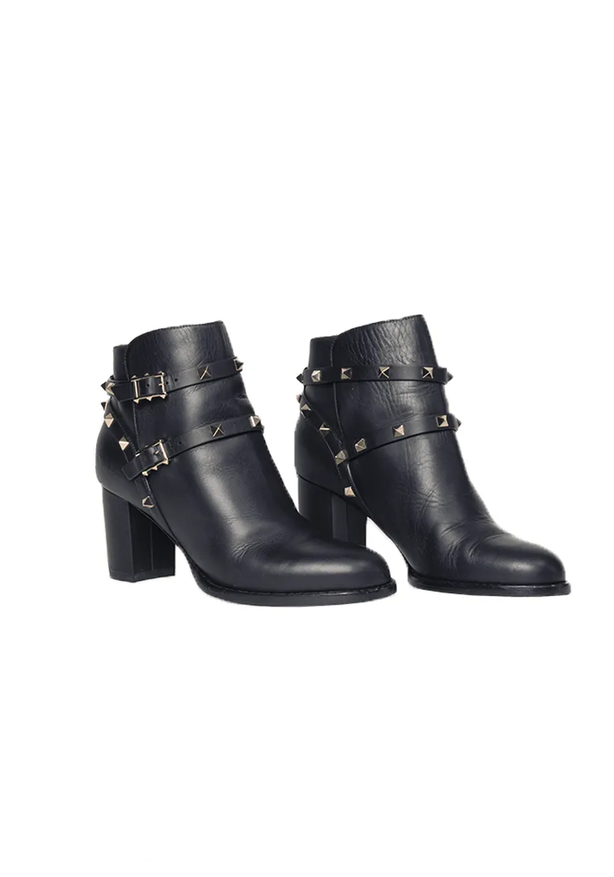 Bota Valentino Garavani Double Buckle 