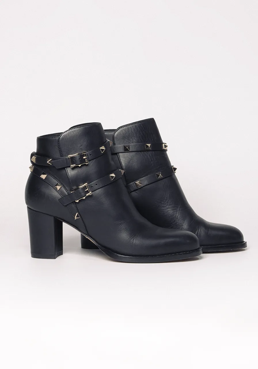 Bota Valentino Garavani Double Buckle 