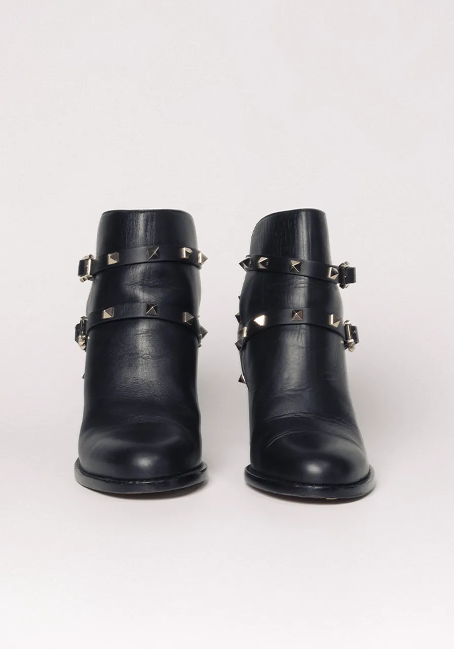 Bota Valentino Garavani Double Buckle 