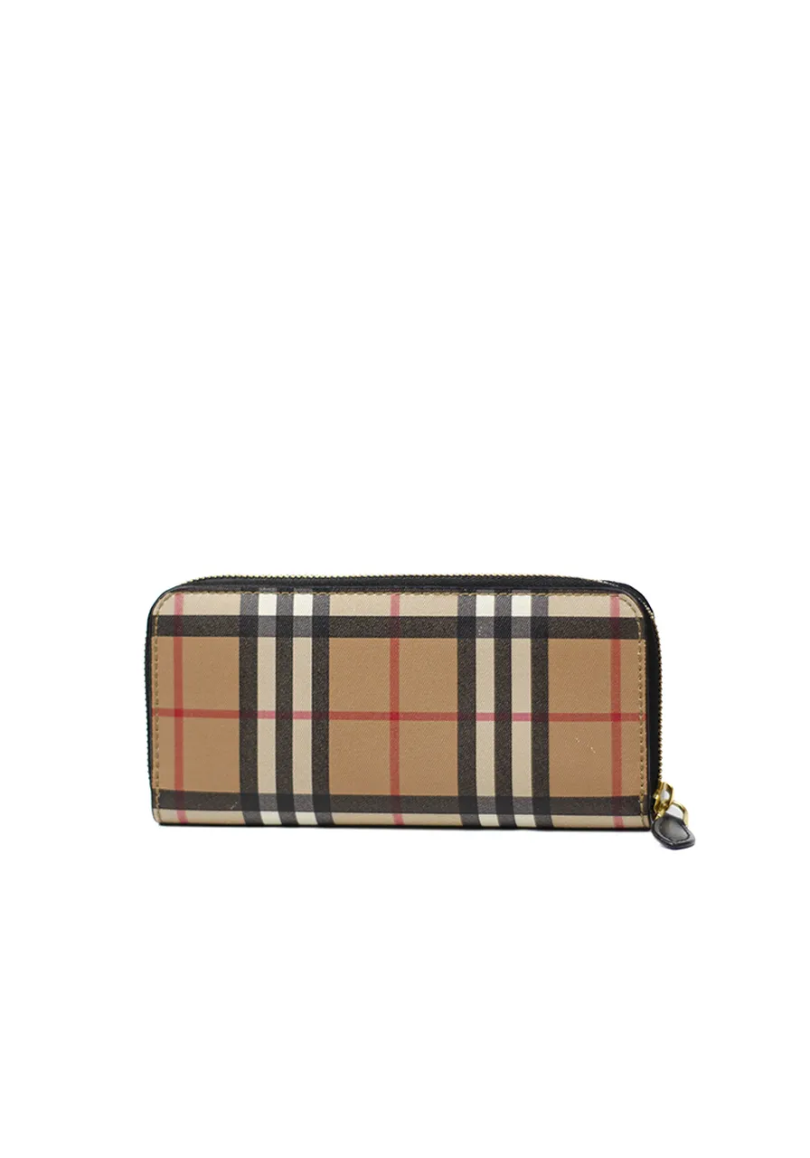 Carteira Burberry Vintage Check Zip Around