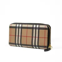Carteira Burberry Vintage Check Zip Around - imagem 4