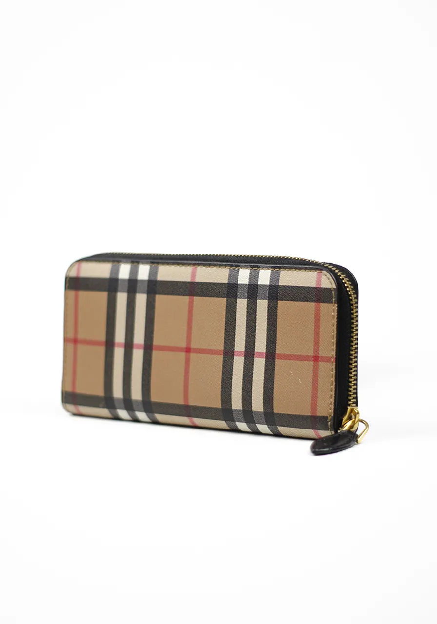 Carteira Burberry Vintage Check Zip Around