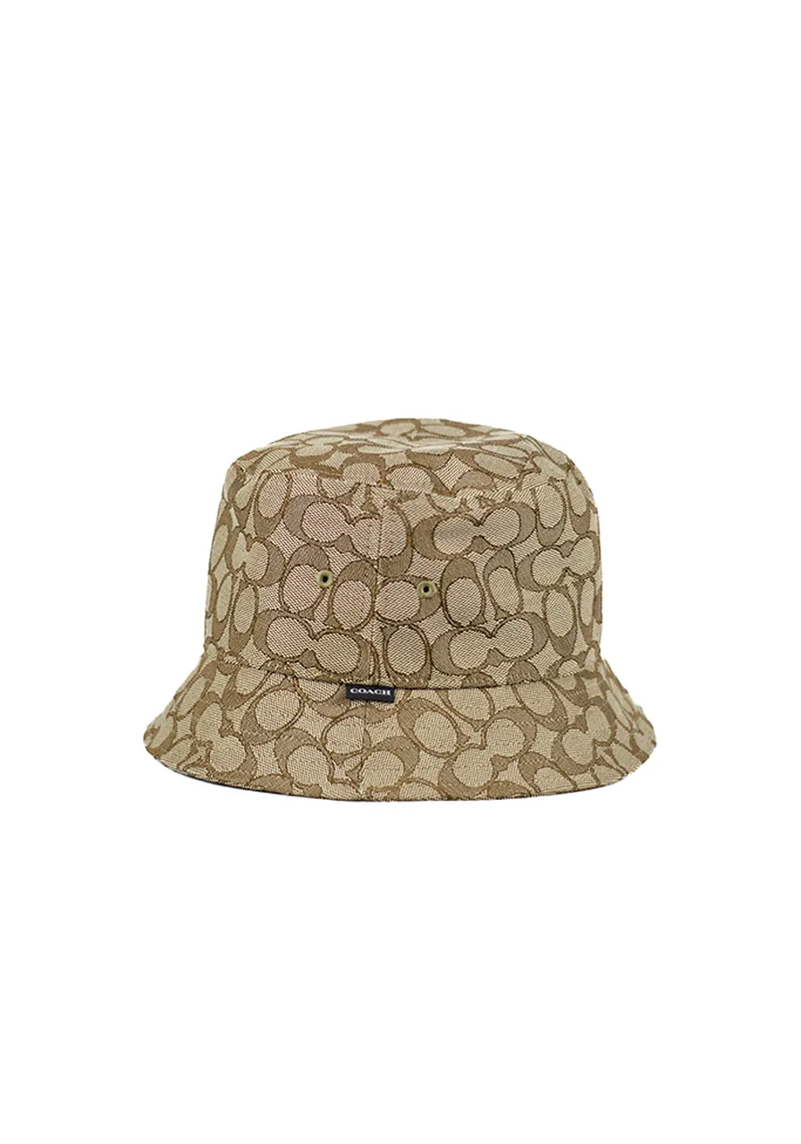 Chapéu Coach Bucket Jaquard Signature 