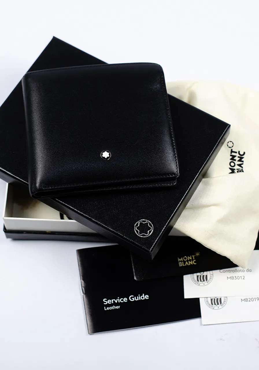 Carteira Montblanc Meistertuck Couro Preto