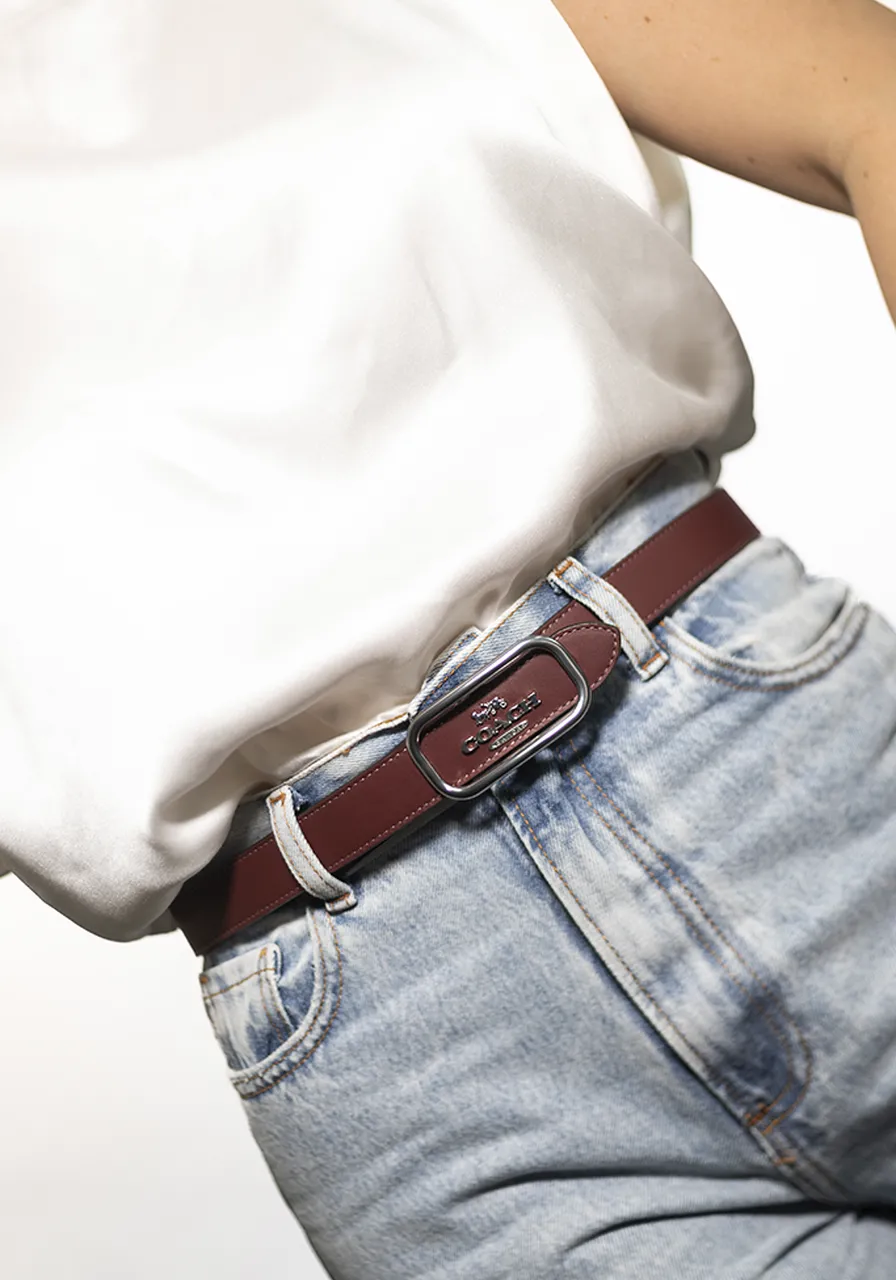 Cinto Coach Morgan Rectangle Belt 