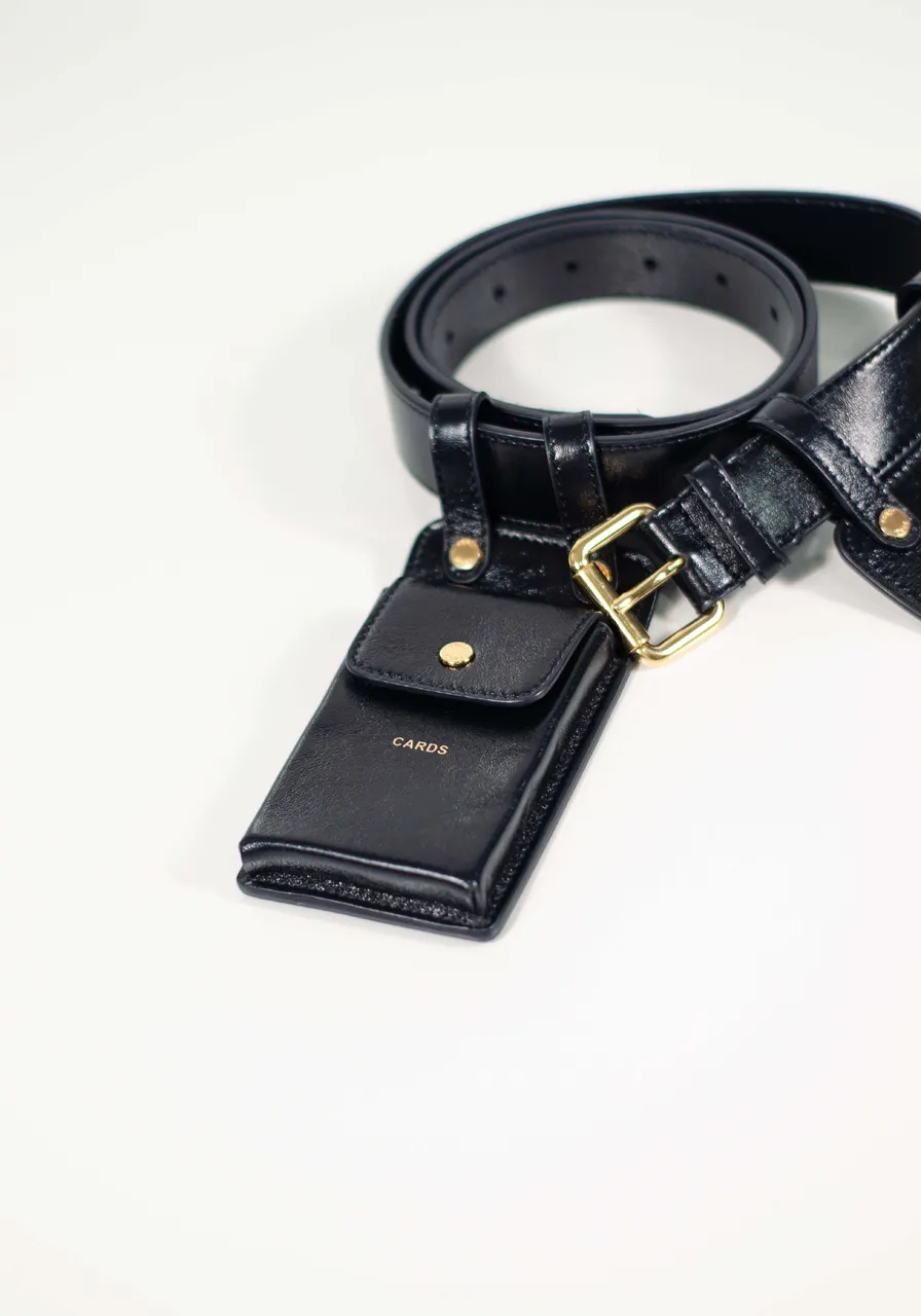Cinto Fendi Vitello Glacier Utilty Belt Pouch 