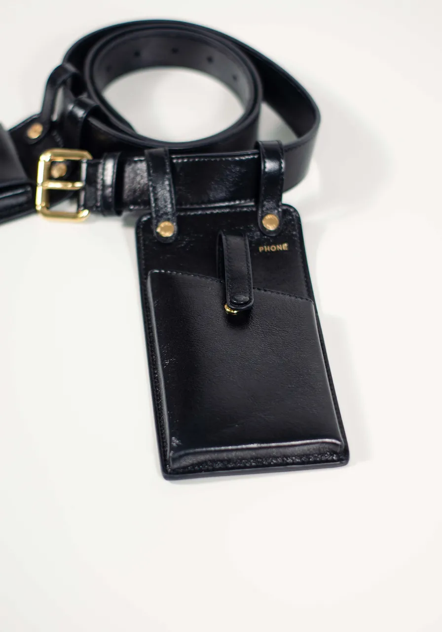 Cinto Fendi Vitello Glacier Utilty Belt Pouch 