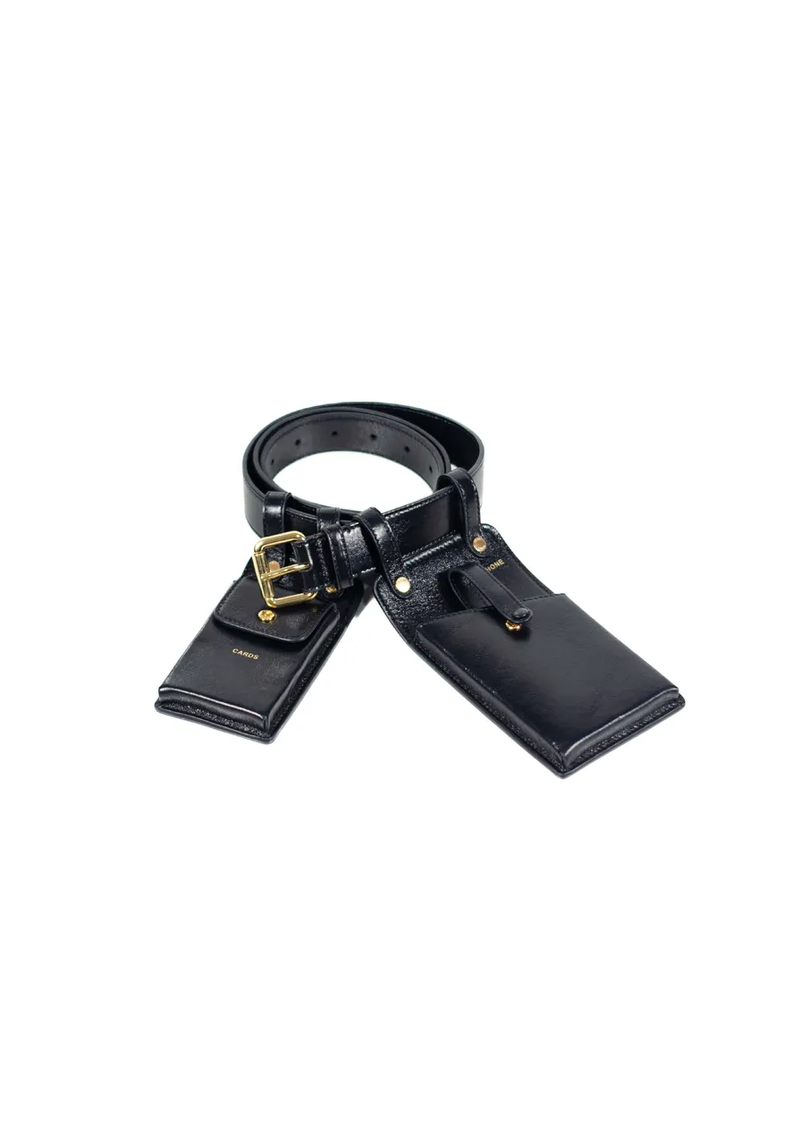 Cinto Fendi Vitello Glacier Utilty Belt Pouch 