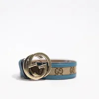 Cinto Gucci GG Supreme Blue - imagem 4