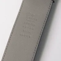 Cinto Gucci Interlocking Cinza  - imagem 3