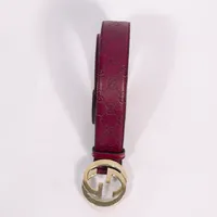 Cinto Gucci Signature GG Vinho - imagem 4