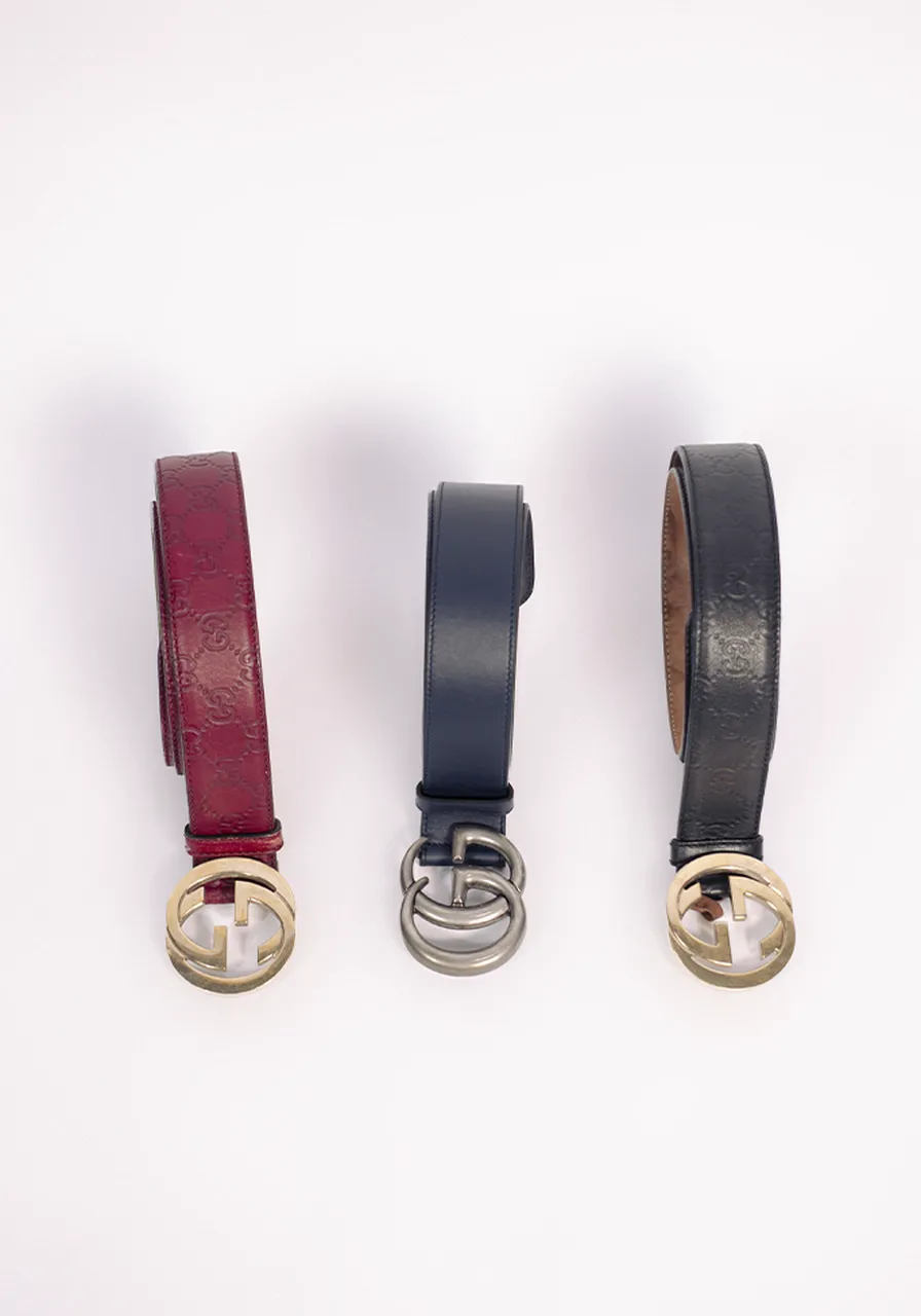 Cinto Gucci Signature GG 