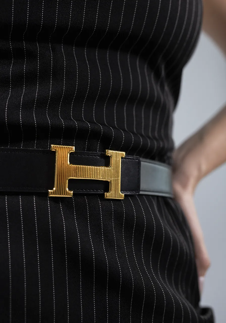 Cinto Hermès Reversible Mini Constance 