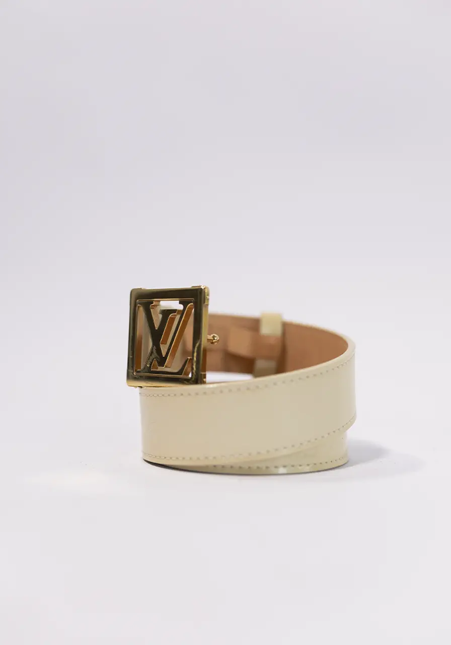 Cinto Louis Vuitton Vernis Frame Belt