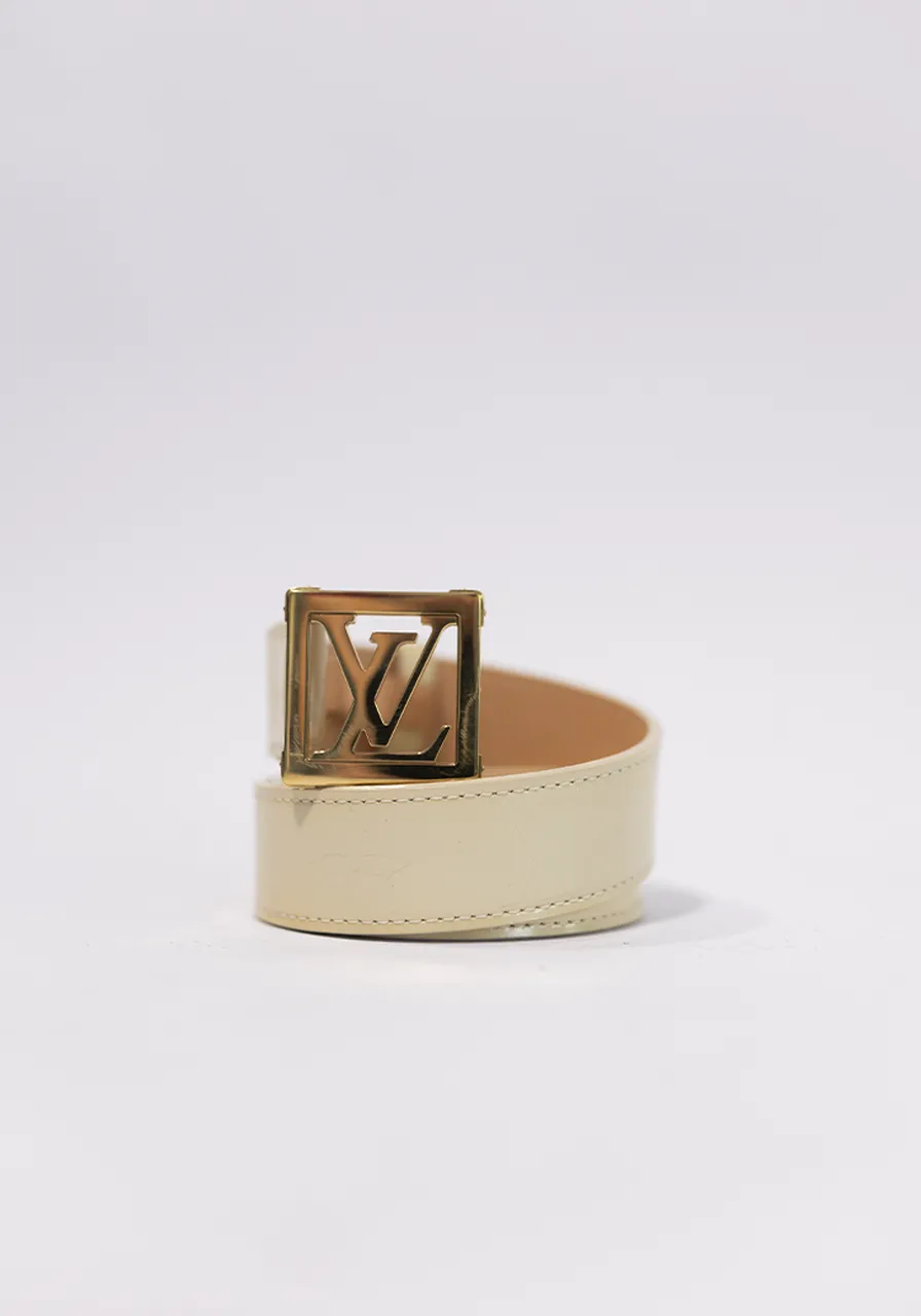 Cinto Louis Vuitton Vernis Frame Belt