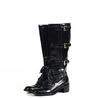 Bota Gucci Patent Leather Combatboots  - imagem 1